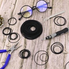 100 Pcs Rubber Belts for Cassette Recorder Repair – 40-135mm Flat Tape Belts