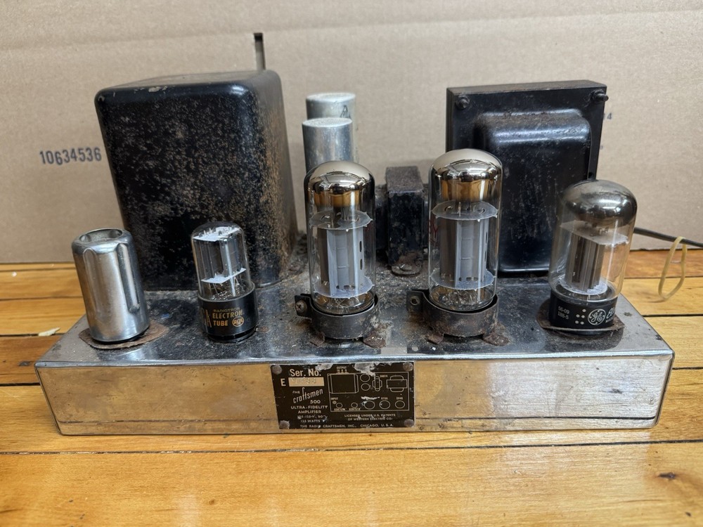 Craftsmen 500 Ultra Fidelity Tube Amplifier