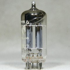 Valvo ECC82/12AU7 Long Plate Angled O-Getter 1957 Germany D7H Measures Low