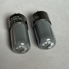Pair RCA 6V6GT/G VT-107-A Tubes smoked glass matched V3E WWII Signal Corps 1945