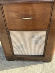 Vintage Silvertone Art Deco Console Bluetooth Speaker Conversion Sears 1930s