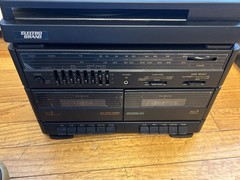 Vintage Turntable Stereo Radio Equalizer Electro Brand Speakers New wDefectVIDEO