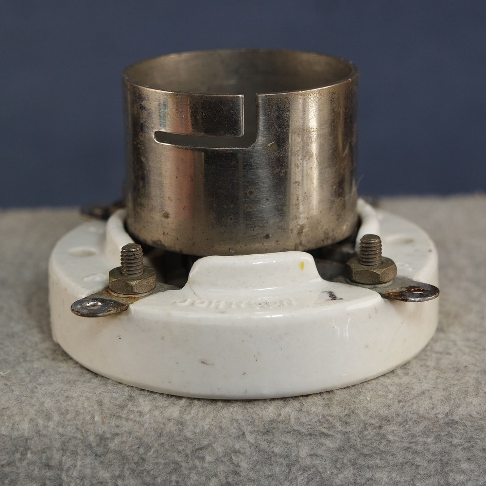 EF Johnson 123-0211 Type Jumbo 4 Pin Ceramic Tube Socket 211 & 872A Base A4-29 A