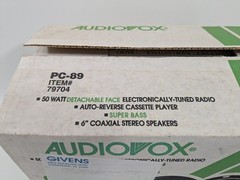 Audiovox PC-89 79704 Car Radio Stereo System Speakers AV-418 CX-15 New Open Box