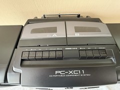 JVC PC-XC11 CD Boom Box – AM/FM – Dual Cassette – 3 Disc Changer w/ Remote