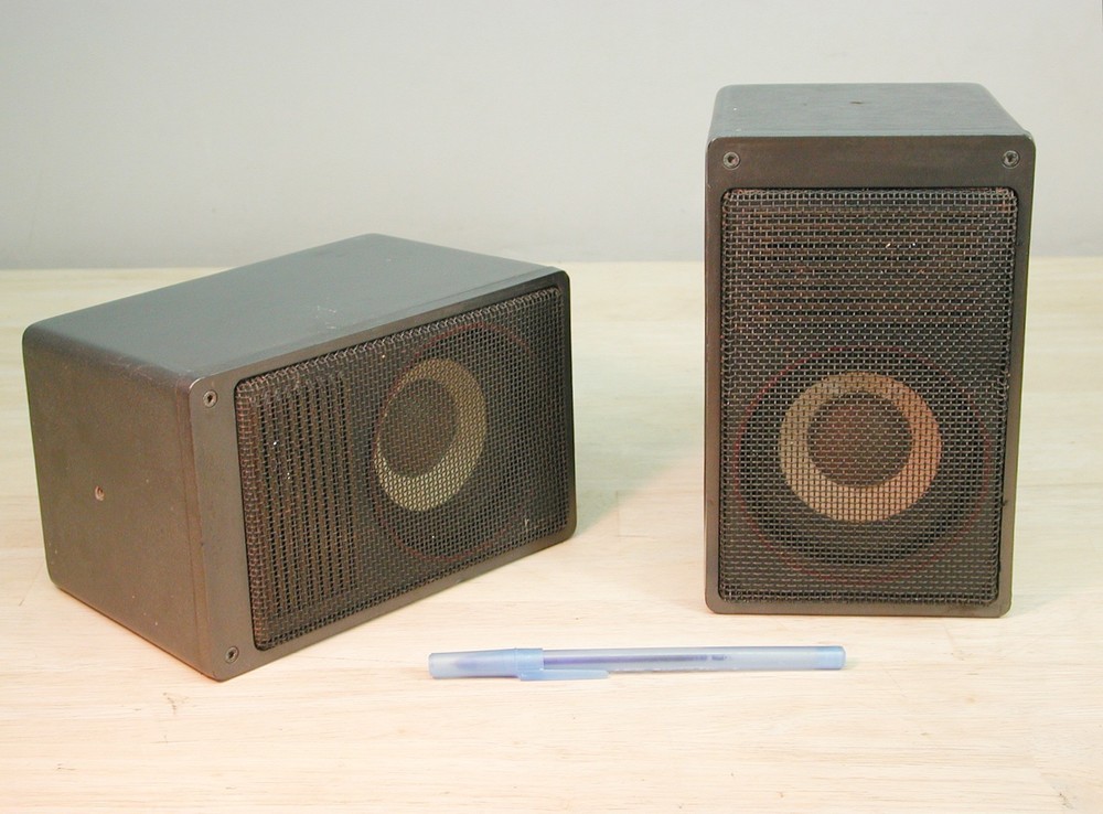 80’s ICS HiFi 880 – MINI CAST ALUMINUM 3 WAY SPEAKERS -Realistic Minimus 7 style
