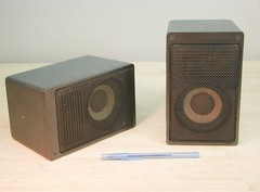 80’s ICS HiFi 880 – MINI CAST ALUMINUM 3 WAY SPEAKERS -Realistic Minimus 7 style