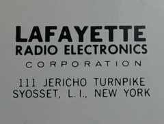 Lafayette RK-550 Owners Service Manual Cassette Tape Deck Original