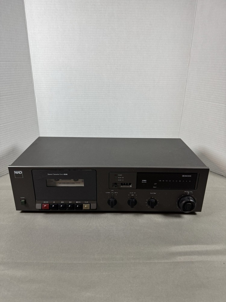 NAD 6240 Stereo Cassette Deck Tested And Working Good Used Condition