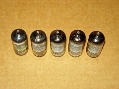 LOT OF 5 MULLARD 12AX7/ECC83 TUBES I61 TYPE (1959-1964 SHORT PLATE) LOW TEST