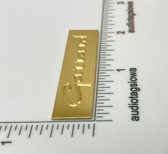 Garrard Badge Logo for Turntable Base Plinth – Custom Made Engraved Brass