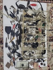 Huge Vintage Audio Adapter Connector Parts Lot RCA 1/4” Ham Radio Electronics