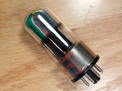 Single Sylvania (National lbl) 6SN7W Metal Base NOS NIB Vacuum Tube