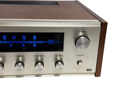 Realistic STA-75 Vintage AM/FM Stereo Receiver Walnut Case Blue Dial Lights Serv