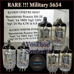 6J1P 6Ж1Π (6AK5 EF95 5654) NOS Novobirisk Russia Tubes 1960s/70sPair (2) RARE!!!