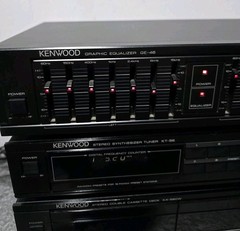 Vtg Stereo Kenwood KA-76 Stereo Amplifier, KX-56CW, GE-46 Equalizer, KT-56 Tuner