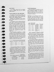 ONE BRAND NEW COPY OF MCINTOSH MC240 STEREO POWER AMPLIFIER OWNER’S MANUAL