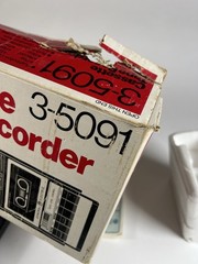 GE Cassette Tape Recorder 3-5091 Vintage In Original Box W Paperwork