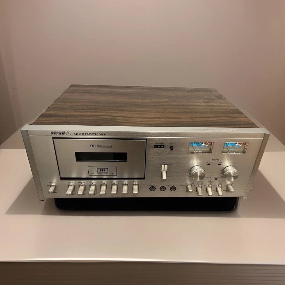 Vintage Fisher THREE FERRITE HEAD SYSTEM Audio Stereo Cassette Deck – Needs Belt