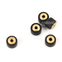 2PCS 8×6.2×5×2mm Pinch Roller Wheel Tape Recorder Rubber Pressure Belt Pulleys