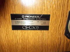 VINTAGE PIONEER CS-G-303 12″ 3-Way Speakers 120 W 6 Ω Made in USA Tested Working