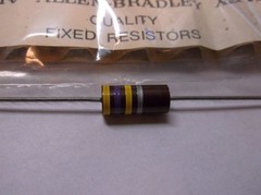 ALLEN BRADLEY 470k 2 Watt 10% Carbon Comp Resistor(1)
