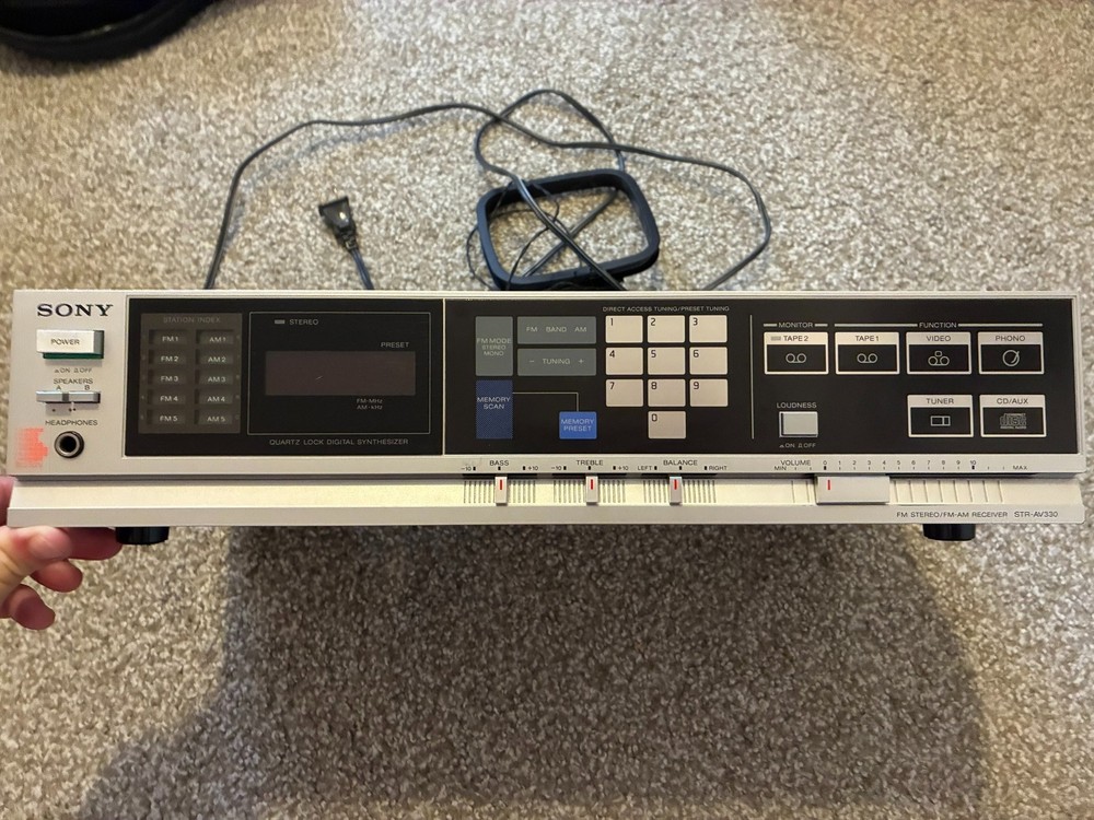 Vintage Sony STR-AV330 Quartz Lock AM/FM Stereo Receiver – Tested & Working