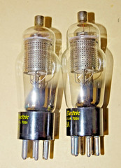 Pair, Western Electric Type 328A Radio/Audio Output Tubes, NOS