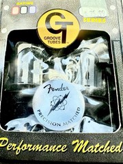 Gold Series Pair FENDER Groove Tubes GT6L6B Tubes Quartet White Untested NOS
