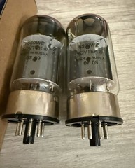 Date & Gm Matched Pair Sovtek 6550 WE 2007 Welded, Dual O Getters Russian Tanks