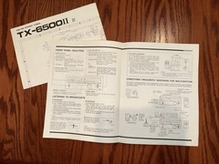 Original Pioneer TX-6500 II SA-6500 II Owner’s Operating Manuals & Schematics