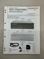 Kenwood KDC-C504 KDC-C604 Original Service Manual Free Shipping