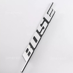 2PCS DIY For BOSE Aluminum logo badge replacement piece 204mm x 27mm