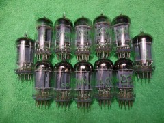 Matched Pair(2 Tubes) 12au7 1959 Conn / Sylvania , USA, TV7 Tested 100%+ NOS