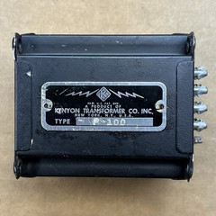 Nice Tested 30s Kenyon P100 Input Transformer , line matching 20db Gain Shielded