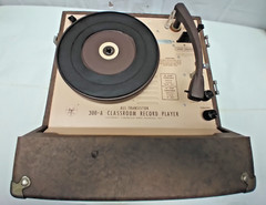 Audiotronics Model 300A, 4-Speed, Turntable, Classroom Record Player