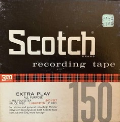 Scotch 150 Reel to Reel Recording Tape, LP, 7″ Reel, 1800 ft