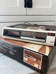 NEW Vintage GE Spacemaker UNDER CABINET Kitchen AM/FM RADIO with CLOCK 7-4212