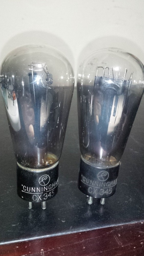 ⭐️Matched Pair⭐️ Cunningham/RCA CX-345 GLOBE BALLOON 45/145/245 Tube TV-7 Tested