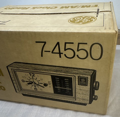 VTG GE GENERAL ELECTRIC AM/FM CLOCK RADIO MODEL 7-4550 NEW IN BOX RARE