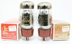 Platinum Factory Match QUAD Genalex GOLD LION KT-66 KT66 Vacuum tubes