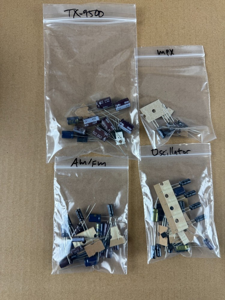 Pioneer TX-9500 COMPLETE Rebuild Kit Tuner Recap Set All Capacitors