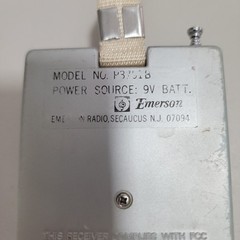Working – Vintage Emerson P3751B FM/AM 2 Band Transistor Receiver Taiwan