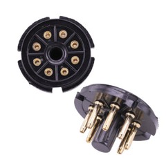10PC K8A 8Pin Tube Socket For KT88 EL34 6550 6CA7 6SN7 Valve Base Audio HIFI