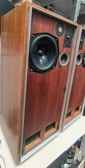 Vintage IMF TLS-50 Speakers Working. some Issues Please see pics/video England