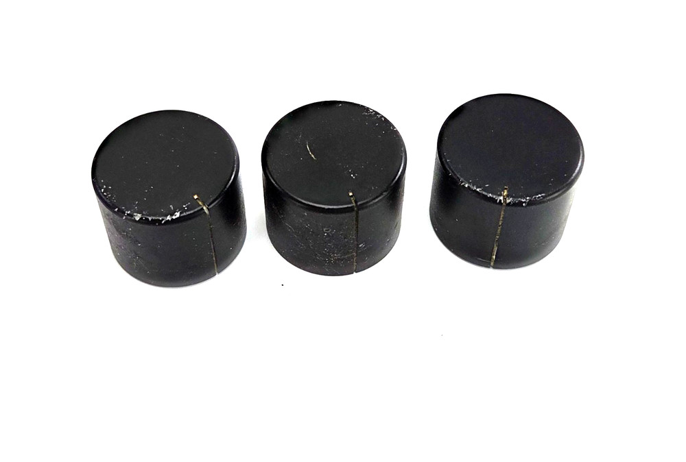 DBX BX-3 VINTAGE MONSTER AMP PART METAL LEVEL KNOBS SET OF 3
