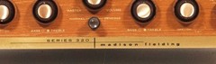 Very Rare Madison Fielding 320 Vintage Stereo Tube Amp w/Blond Panel & Magic Eye