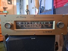 Vintage DeWald Hi Fidelity Tube Radio Receiver AM FM AFC 7-Tube L-803 A