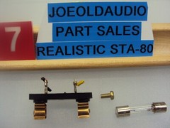 Realistic STA-80 Receiver Meter Lamp Socket, New Lamp, Mounting Screw.