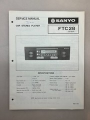 Sanyo FT C28 Original Service Manual Free Shipping